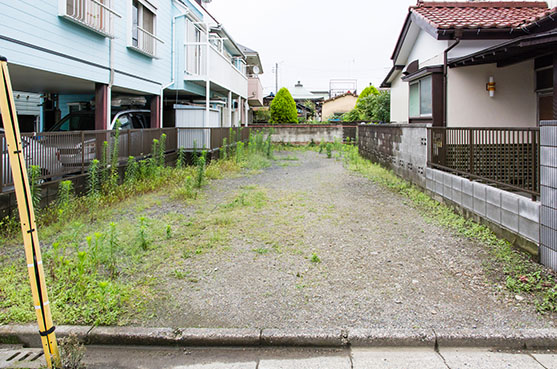 住宅街にある駐車場経営の見込める空地