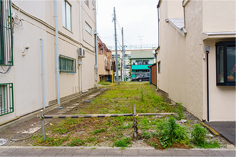 30坪程度の狭い土地